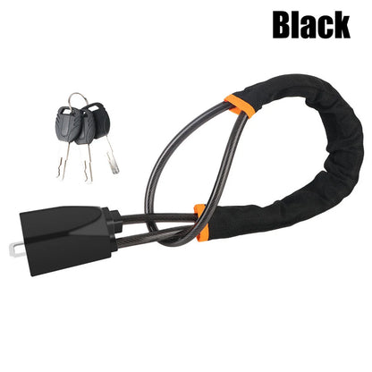 Universal Anti-theft Device Car Steering Wheel Lock Safety Belt Buckle Lock Steel Cable Lock Steel Wire Rope Lock Car Security