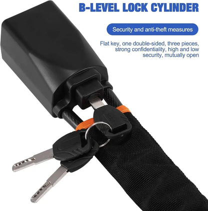 Universal Anti-theft Device Car Steering Wheel Lock Safety Belt Buckle Lock Steel Cable Lock Steel Wire Rope Lock Car Security