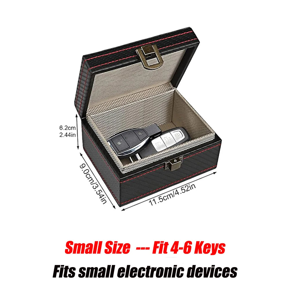 Anti Theft Faraday Box with Bag for Key Fob Cage RFID Faraday Key Fob Protector Radiation-proof Mobile Phone Box Car Keyless